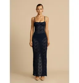 Arcina Ori Margot Dress in Navy Size AU 6 for rent on The Volte - image 1