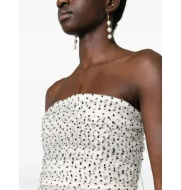 Zimmermann Tulle Midi Dress White/Black Dot Size 1 / AU 10 for rent on The Volte - image 2