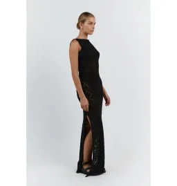 Dissh Sorrento Crochet Dress Black Size AU 10 for rent on The Volte - image 2