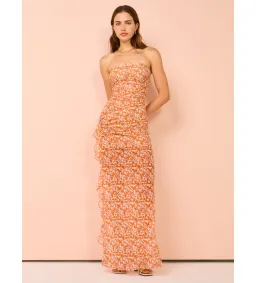 Bec & Bridge Firefly Strapless Maxi Dress Fiesta Floral Size 12  for rent on The Volte - image 1