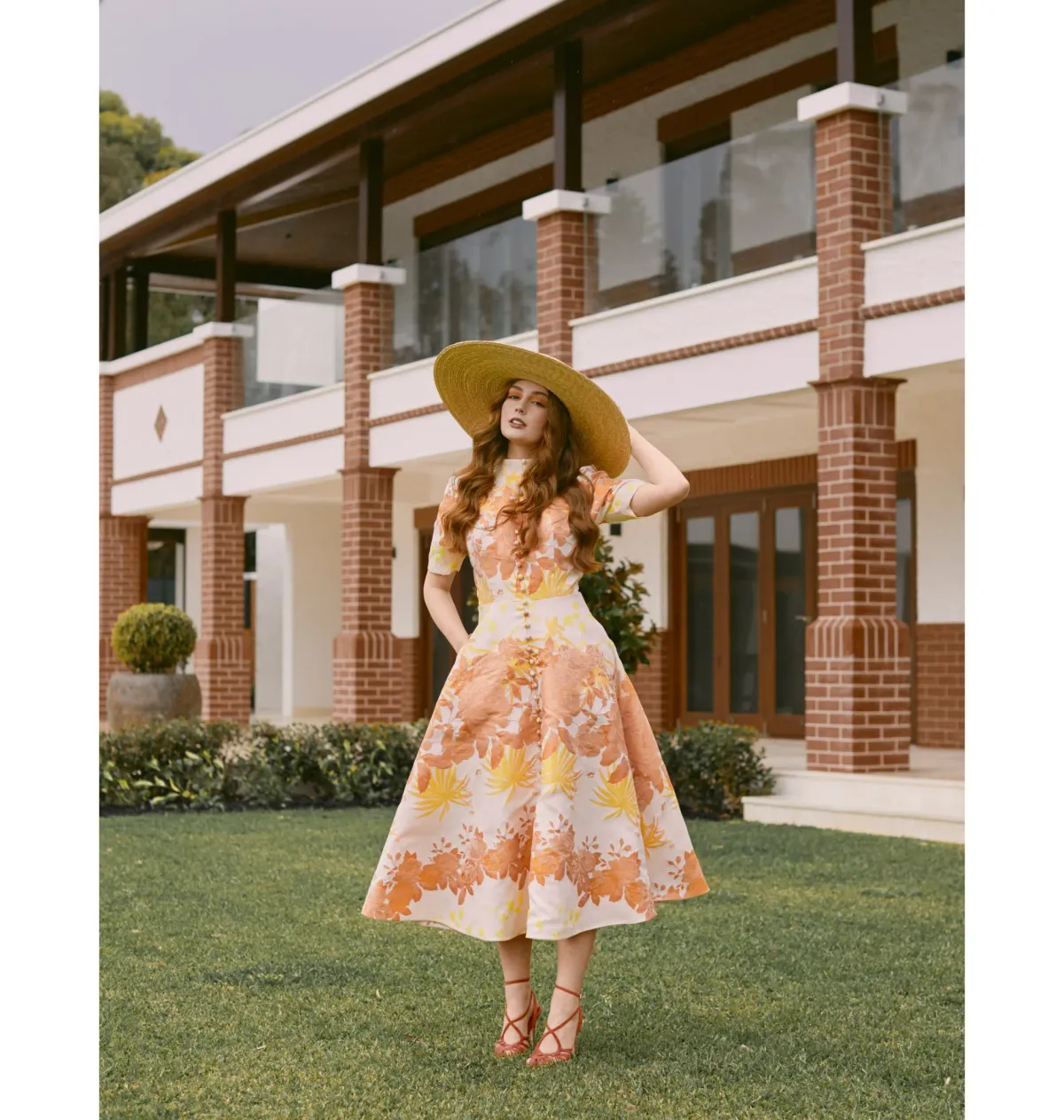 Only One Ashley Dancing Dress in Roses Size AU 12  - Image 1