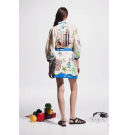 Alemais Players Mini Dress in Multi Size AU 12 for rent on The Volte - image 3