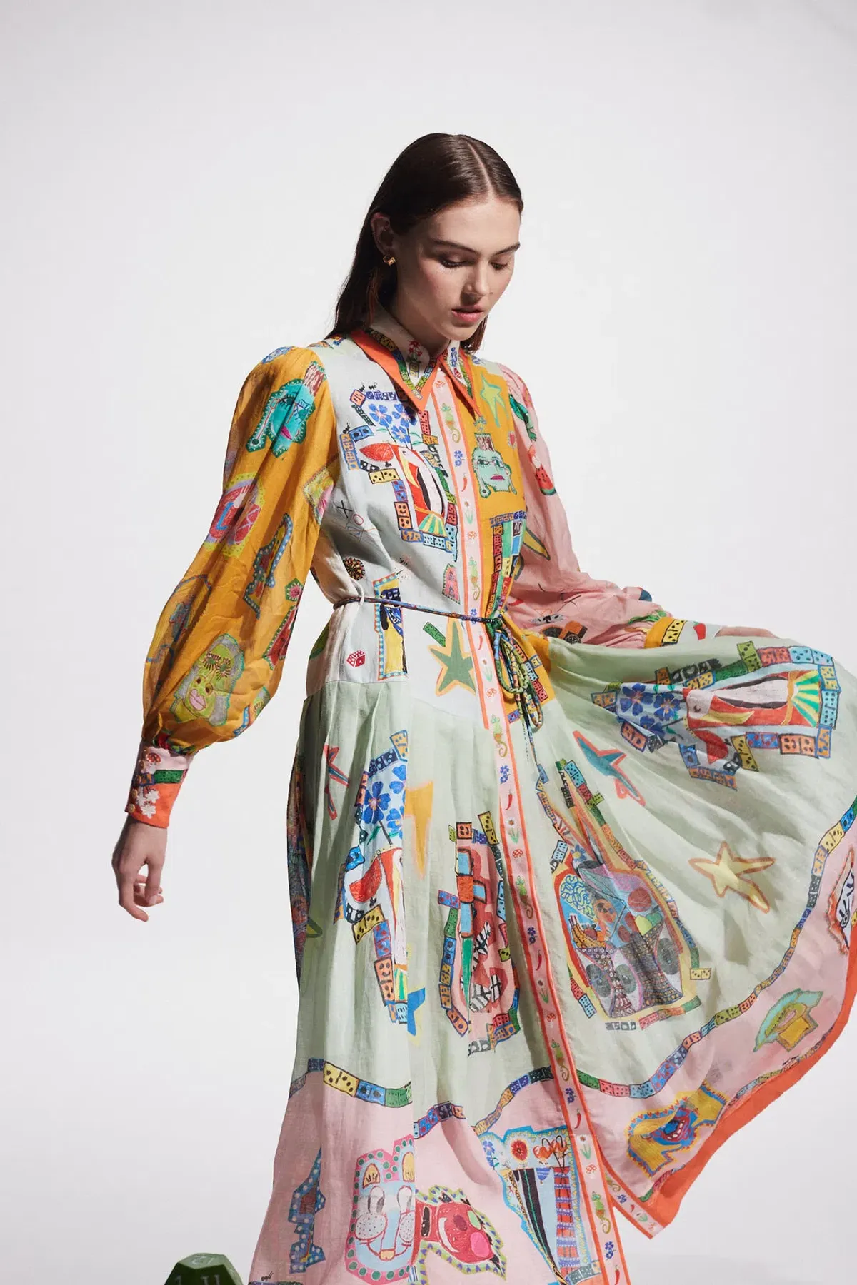 Alemais Players Shirtdress Print Size AU 10 - Image 3