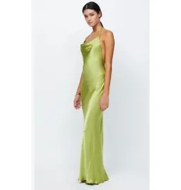 Bec & Bridge Odessa Halter Dress Chartreuse Green Size AU 12 for rent on The Volte - image 2