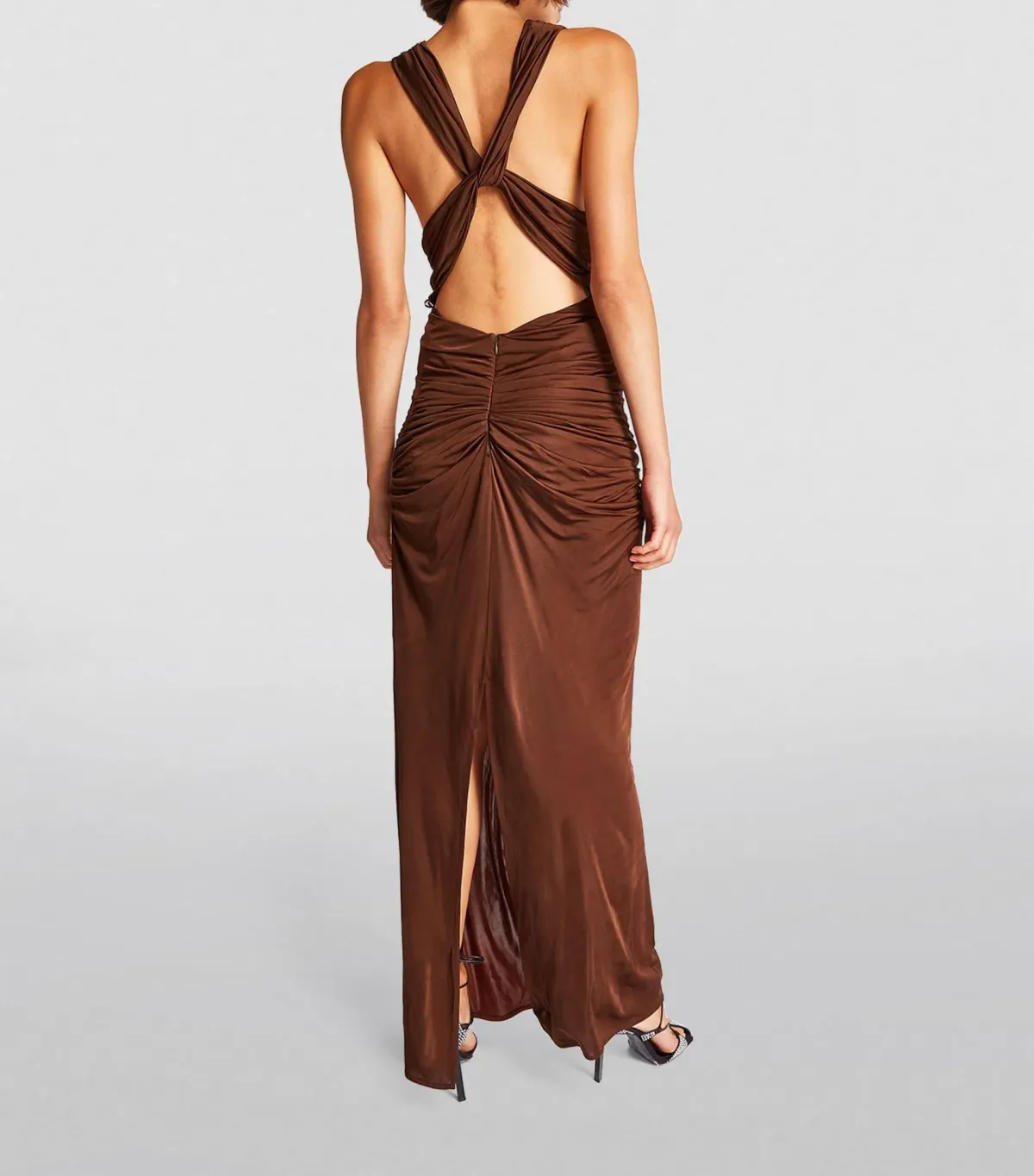 Gauge81 Ina Maxi Dress Brown Size 8 - Image 4