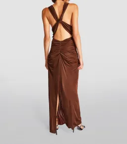 Gauge81 Ina Maxi Dress Brown Size 8 for rent on The Volte - image 4
