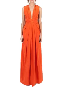 Bianca Spender Ascendant Gown Tangerine Size 8  for rent on The Volte - image 1