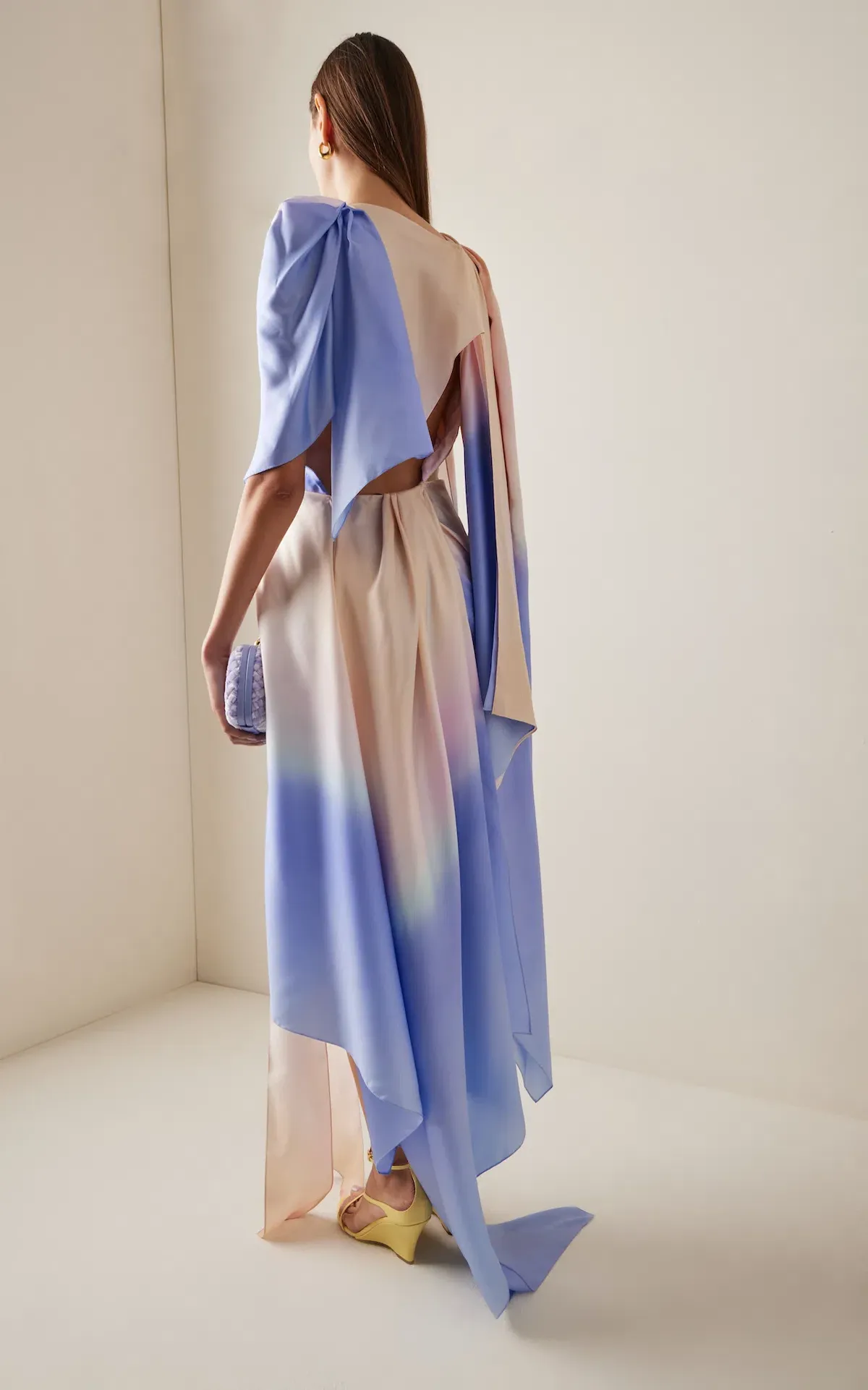 Zimmermann Natura Scarf Mini Dress in Blue Fields Size 0 / AU 8 - Image 3