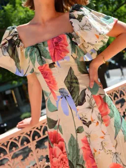 By Nicola Paradiso Maxi Dress in Primavera Print Size 8 for rent on The Volte - image 3