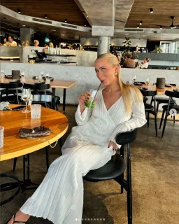 Sir The Label Isobel Wrap Dress White Size 0/Au 6 for rent on The Volte - image 1