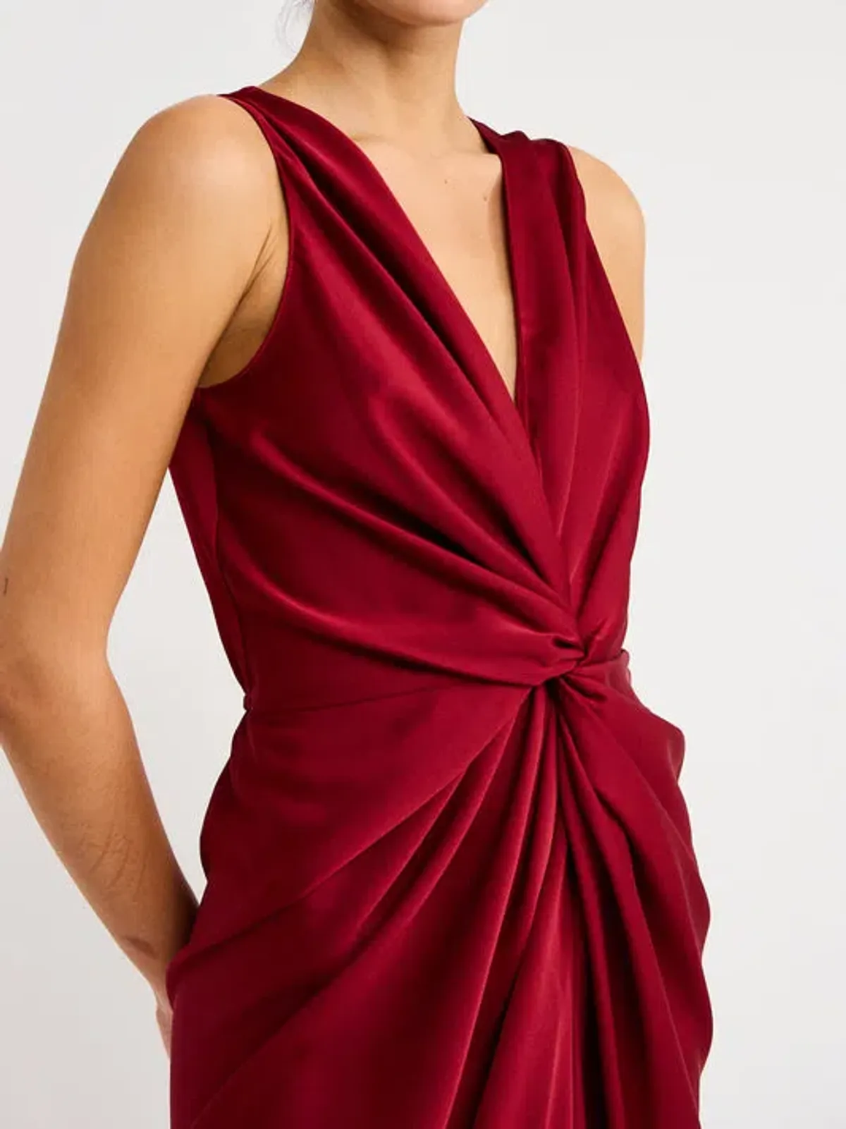 One Fell Swoop Gaia Dress Black Cherry Size 10 - Image 3