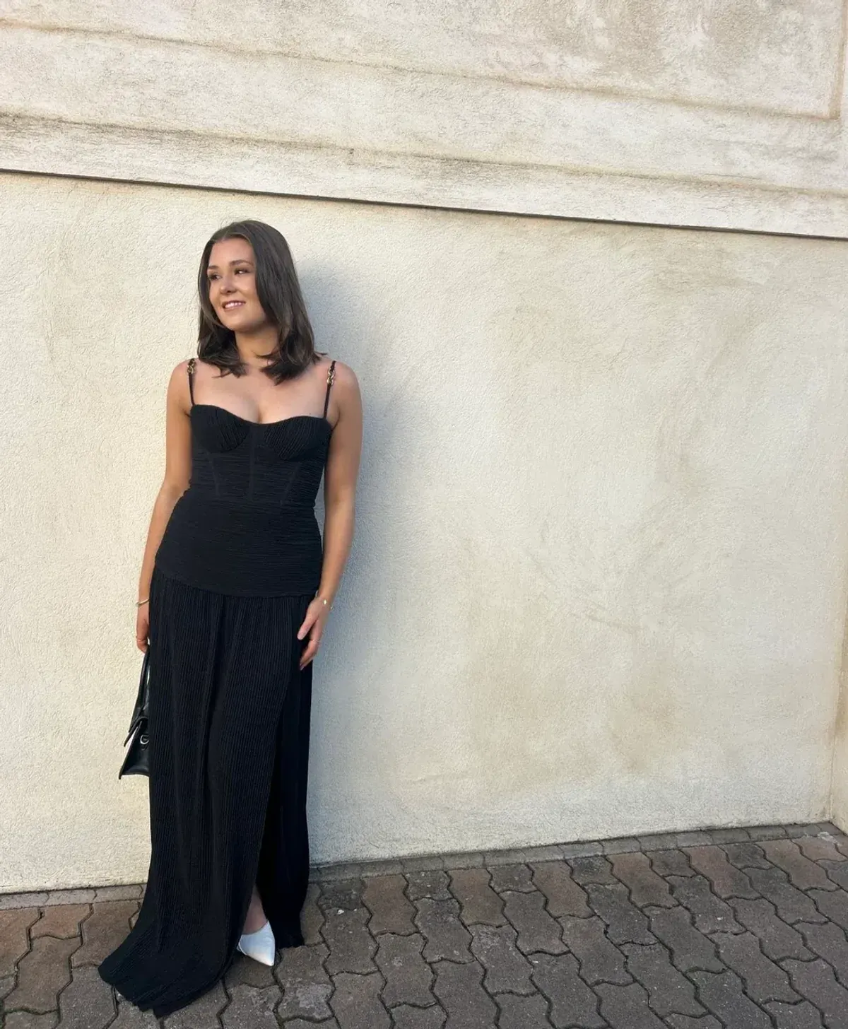 Manning Cartell Double Time Pleat Dress In Black Size 14 - Image 5