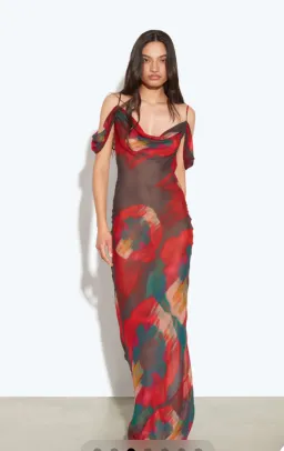 Rat & Boa Adriana Dress Print Size S / AU 8  for rent on The Volte - image 1