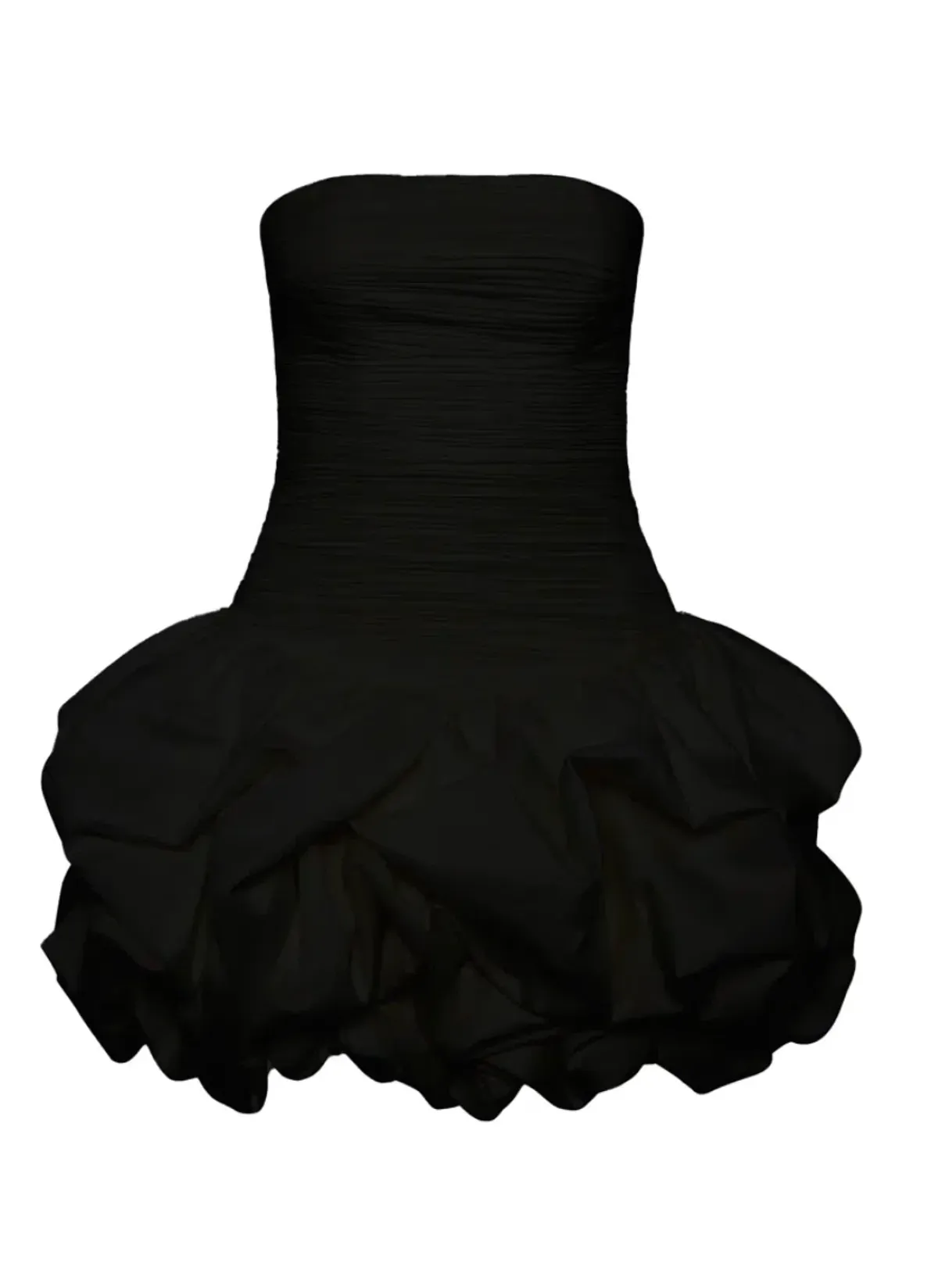 Aje Violette Bubble Hem Mini Dress Black Size 6 - Image 6