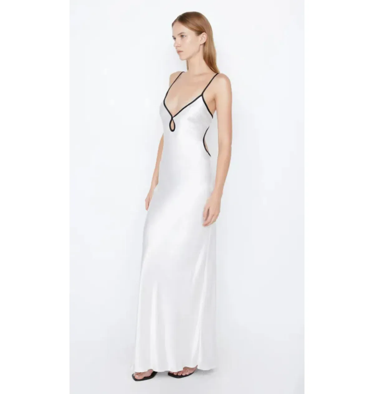Bec & Bridge Cedar City Maxi Dress Ivory/Black Size AU 6 - Image 2