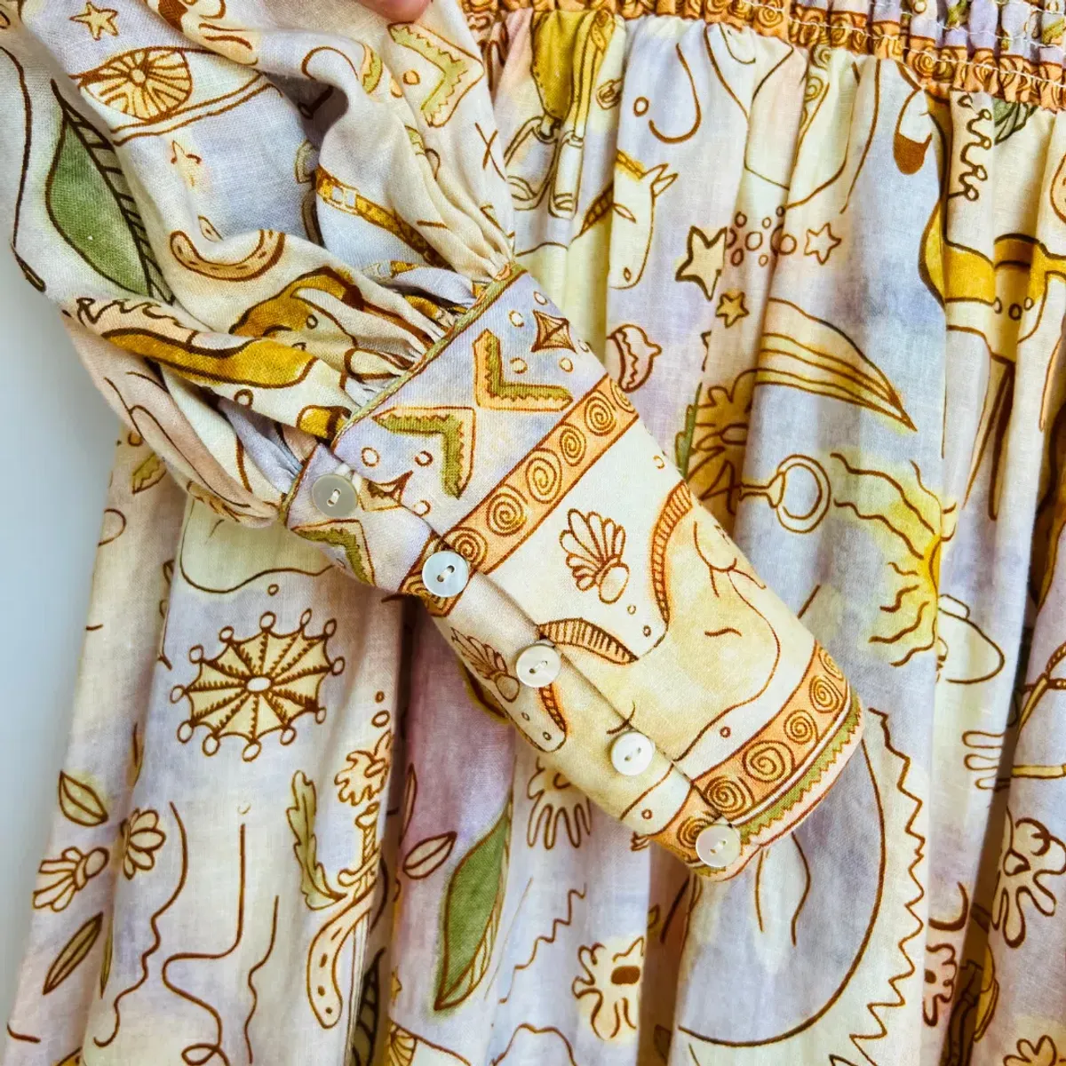 Alemais Solitaire Midi Dress Print Size 10 - Image 5