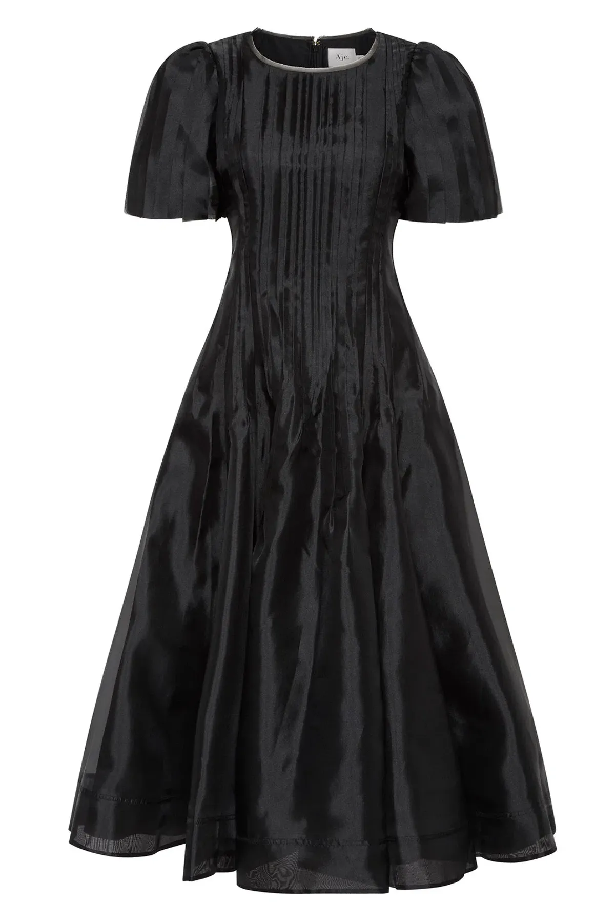 AJE Nova Pleated Midi Dress Black Size 10  - Image 3