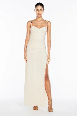 Manning Cartell Double Time Pleat Dress Nougat Size 6 for rent on The Volte - image 2