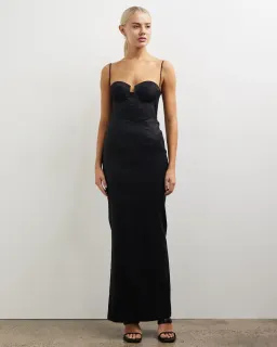 Elle Zeitoune Allison Maxi Dress Black Size 10  for rent on The Volte - image 1