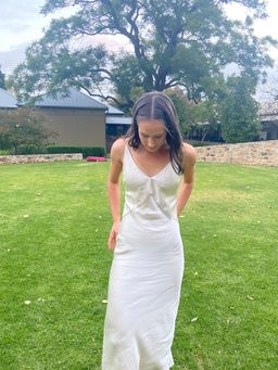 Christopher Esber Dune Structured Cami Dress Raw Silver Size 8 for rent on The Volte - image 7