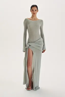 Aya Muse Astra Dress Gown Sage Size S / AU 8 for rent on The Volte - image 1