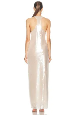 Retrofete Bella Sequin Dress Cream Size XS / AU 6 for rent on The Volte - image 2