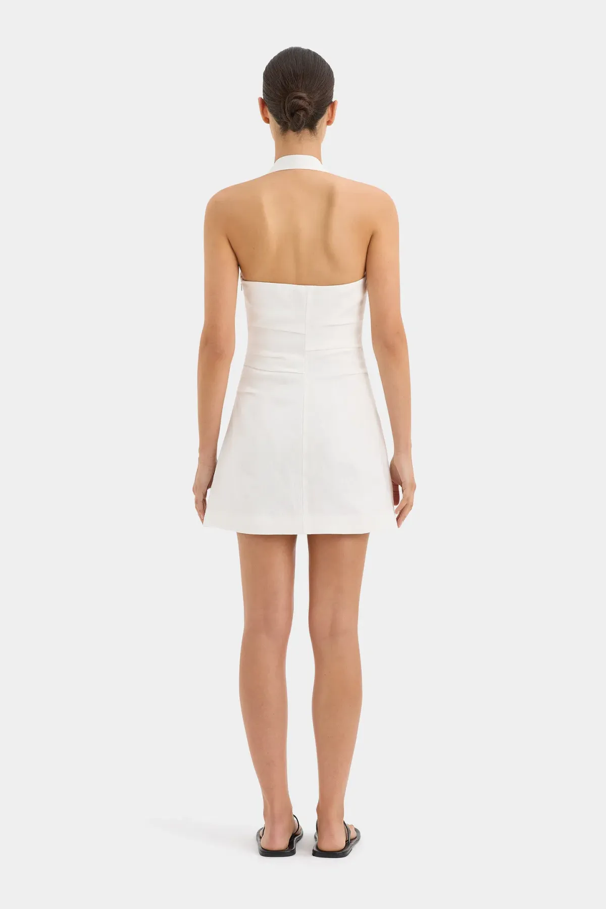Sir the Label Noemi Halter Mini Dress Ivory Size 0 / AU 6 - Image 3