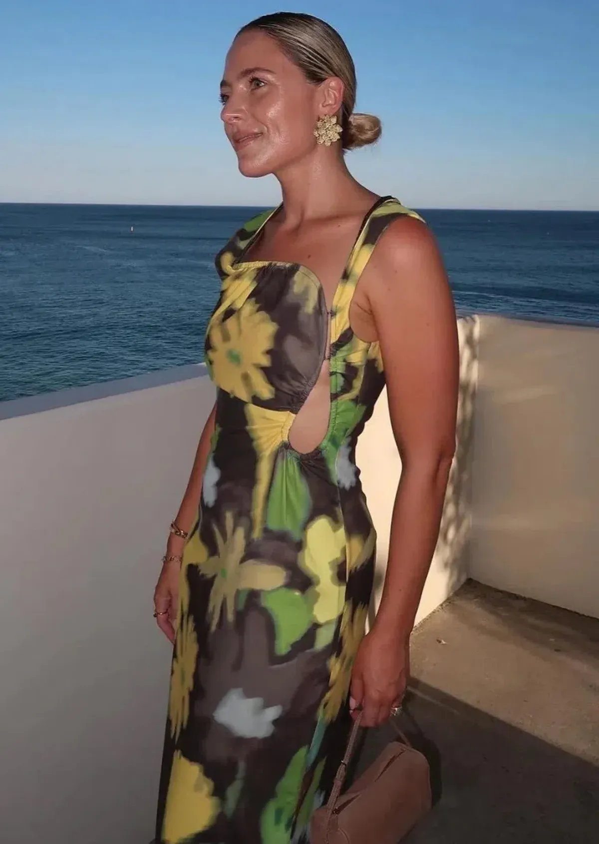 Wynn Hamlyn Ella Maxi Dress Acid Flowers Size AU 8 - Image 2