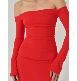 Effie Kats Anita Gown in Cherry Red Size XS / AU 6 for rent on The Volte - image 3
