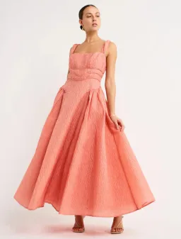 Rachel Gilbert Sophy Strap Midi Dress Pink Size 4 / AU 14 for rent on The Volte - image 5