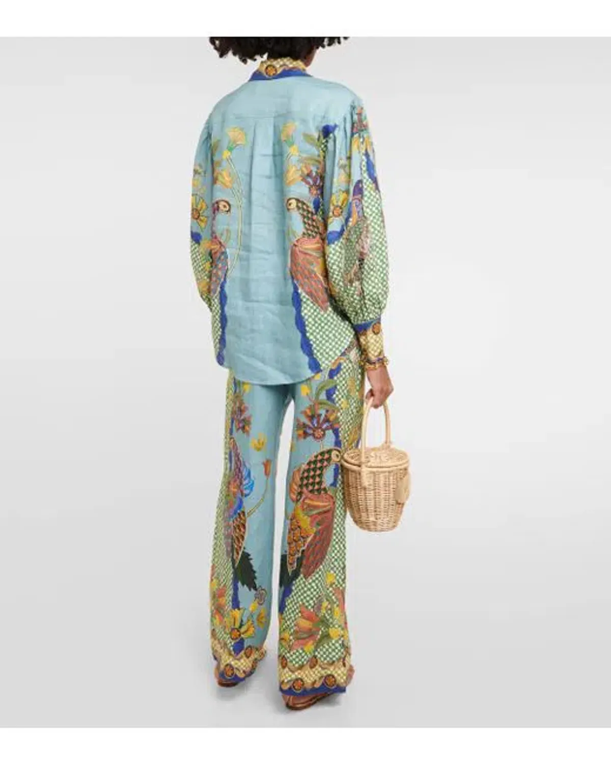 Alemais Gilly Shirt & Pant Set Misty Blue Size AU 10  - Image 7