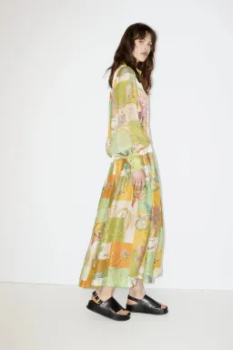 Alemais Jerome Silk Shirtdress Multi Size AU 10 for rent on The Volte - image 20