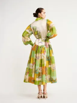 Alemais Jerome Silk Shirtdress Multi Size AU 10 for rent on The Volte - image 13