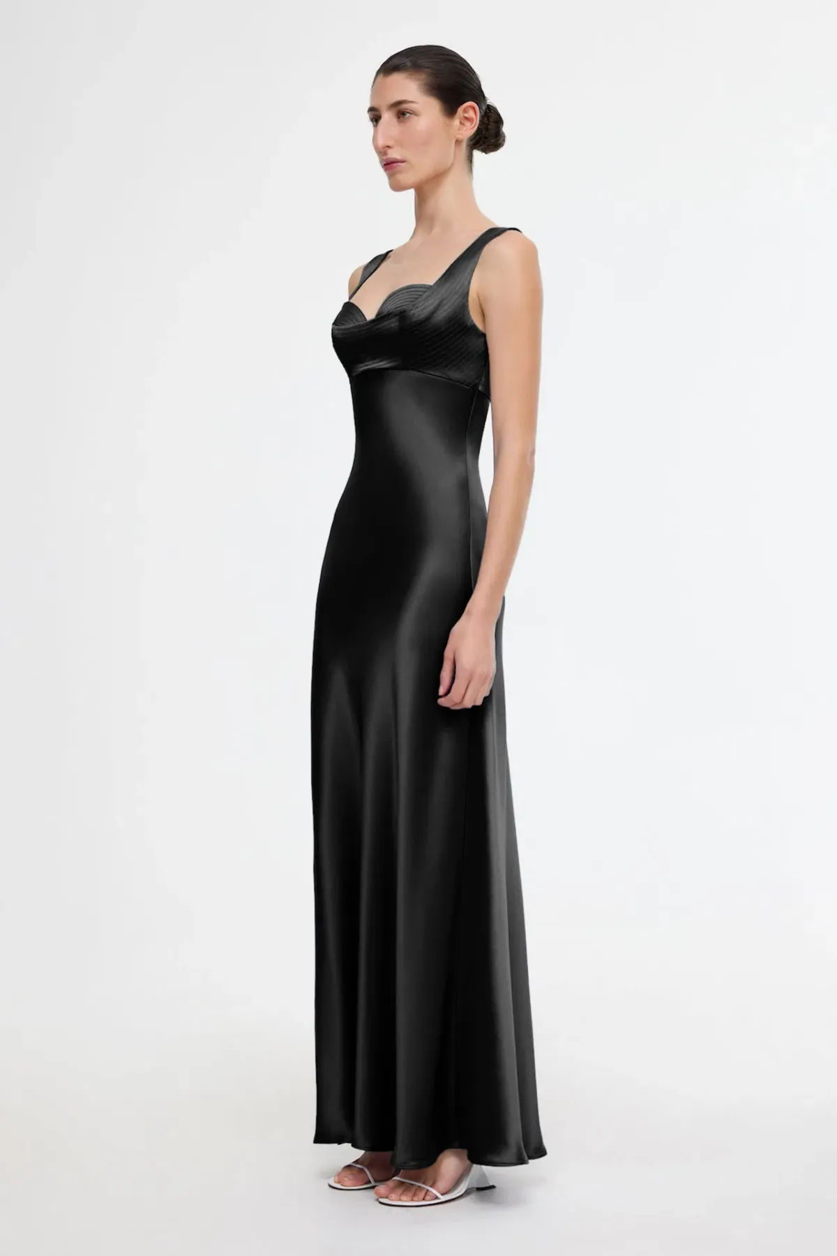 Acler Fagan Maxi Gown Black Size 8 - Image 2
