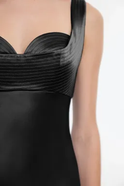 Acler Fagan Maxi Gown Black Size 8 for rent on The Volte - image 4