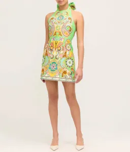 Alemais Pinball Mini Dress Green Multi Size AU 8 for rent on The Volte - image 7
