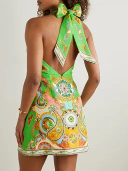 Alemais Pinball Mini Dress Green Multi Size AU 8 for rent on The Volte - image 3