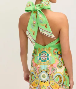 Alemais Pinball Mini Dress Green Multi Size AU 8 for rent on The Volte - image 9