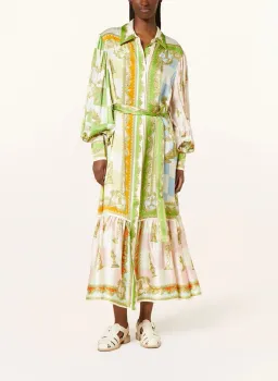 Alemais Checkmate Silk Shirtdress Multi Size AU 8 for rent on The Volte - image 14
