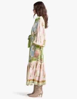 Alemais Checkmate Silk Shirtdress Multi Size AU 8 for rent on The Volte - image 25
