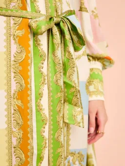 Alemais Checkmate Silk Shirtdress Multi Size AU 8 for rent on The Volte - image 5