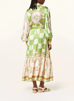 Alemais Checkmate Silk Shirtdress Multi Size AU 8 for rent on The Volte - image 15
