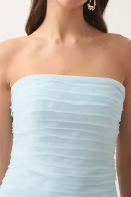 Aje Soundscape Maxi Dress Sea Breeze Size 6 for rent on The Volte - image 7