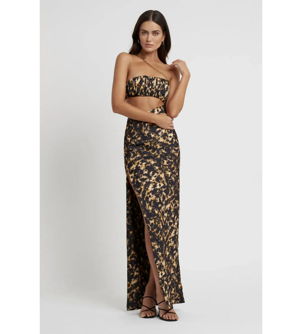 Lexi Talia Dress Honey Ink Print Size 8  - Image 1