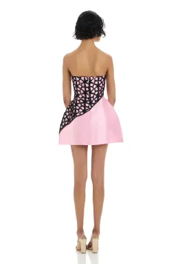 Eliya The Label Ataya Dress Pink/Black Size L/Au 12 for rent on The Volte - image 2