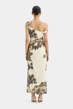 Sir the Label Evalita Twist Midi Dress Pine Valley Print Size 3 / AU 12 for rent on The Volte - image 3