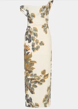 Sir the Label Evalita Twist Midi Dress Pine Valley Print Size 3 / AU 12 for rent on The Volte - image 6