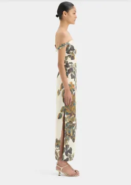 Sir the Label Evalita Twist Midi Dress Pine Valley Print Size 3 / AU 12 for rent on The Volte - image 4