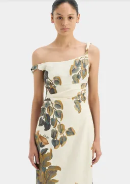 Sir the Label Evalita Twist Midi Dress Pine Valley Print Size 3 / AU 12 for rent on The Volte - image 5