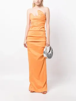 Rachel Gilbert Cheri Gown Orange Size 10 for rent on The Volte - image 1